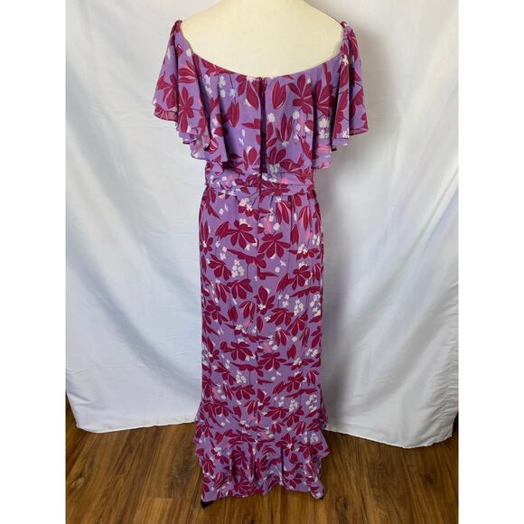Sachin+Babi x Dillards Elizabeth Floral Off The Shoulder Tiered Maxi Dress 2 - Picture 8 of 16